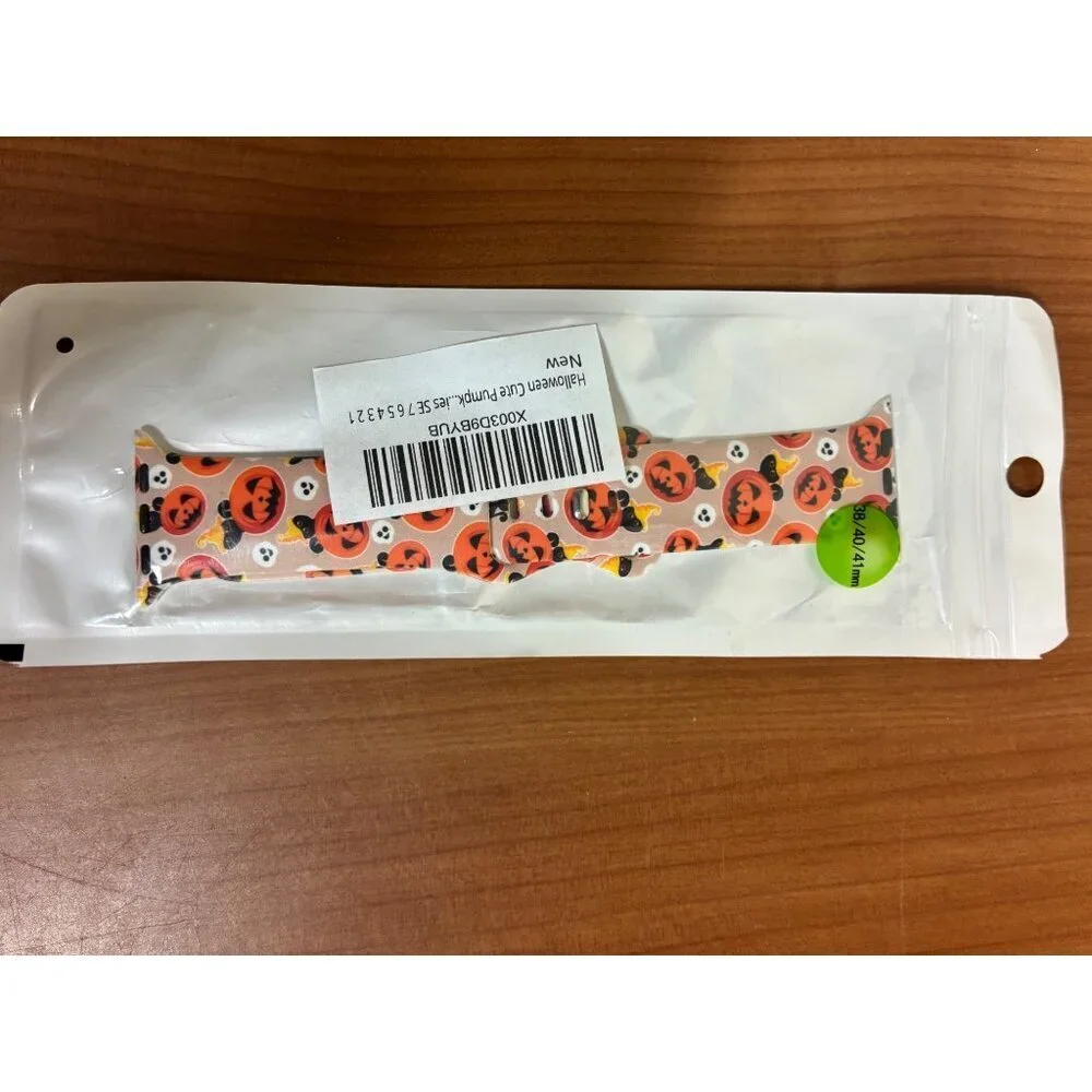 Halloween Watch Band Jack-o-lantern Cat 38/40/41 MM